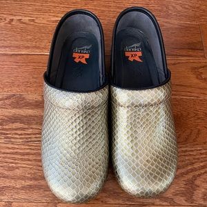Dansko professional leather clogs metallic 39